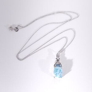 Larimar 4.5 Carats Pendant Necklace